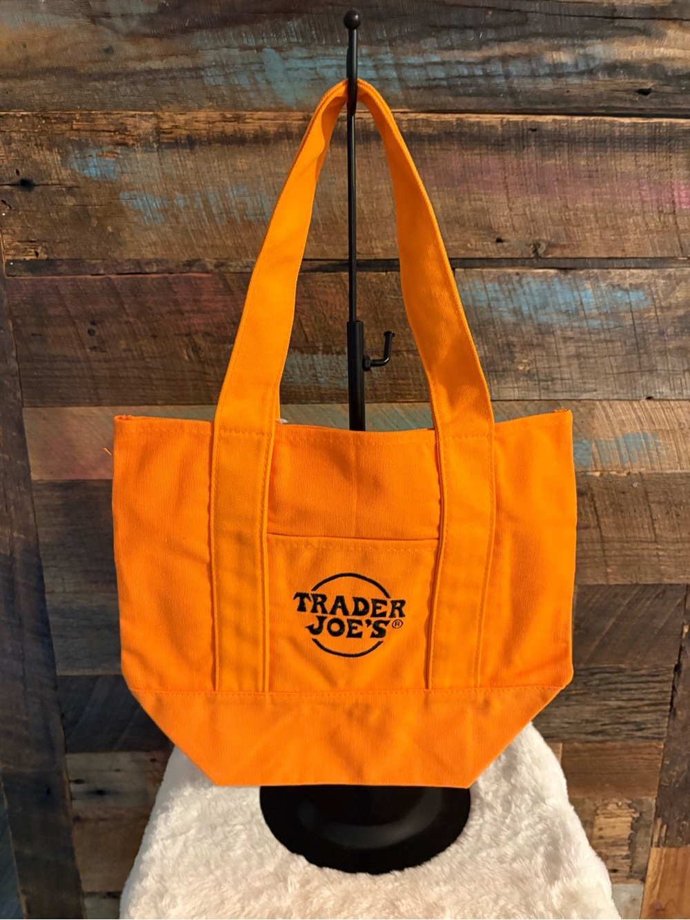 Trader Joe's Orange Canvas Tote Bag - Everyday Market Tote